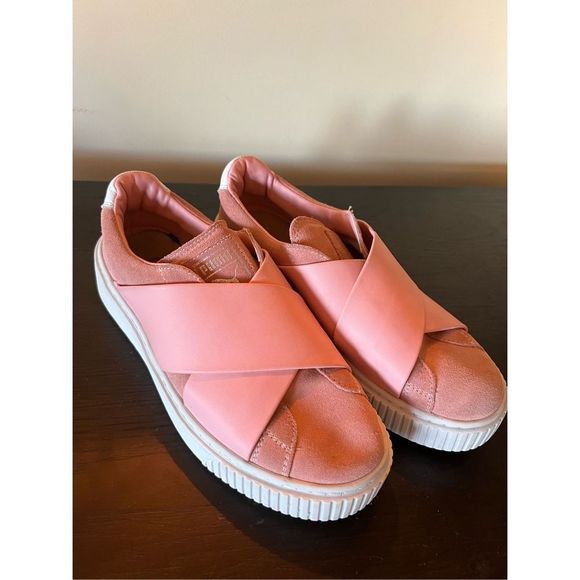 Puma platform suede & leather slip on sz7.5 - Picture 1 of 9